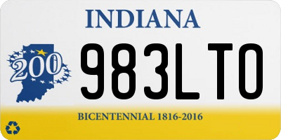 IN license plate 983LTO