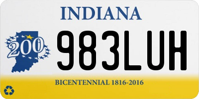 IN license plate 983LUH
