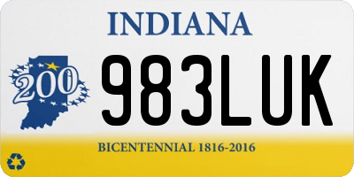 IN license plate 983LUK