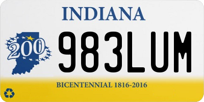 IN license plate 983LUM