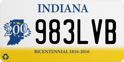 IN license plate 983LVB