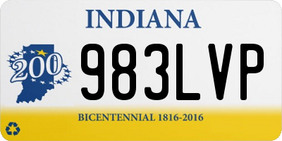 IN license plate 983LVP