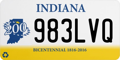 IN license plate 983LVQ