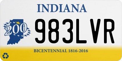 IN license plate 983LVR