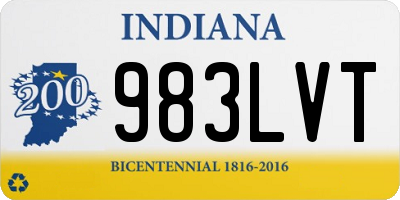 IN license plate 983LVT