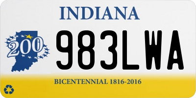 IN license plate 983LWA