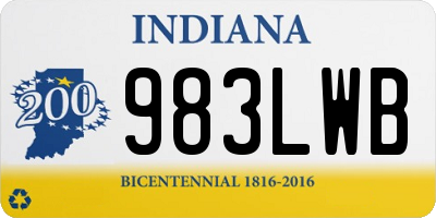 IN license plate 983LWB