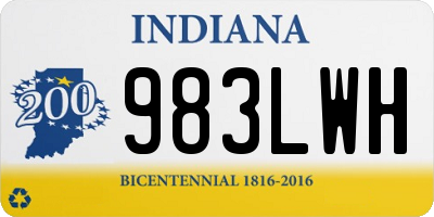 IN license plate 983LWH