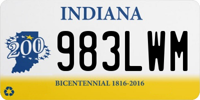 IN license plate 983LWM
