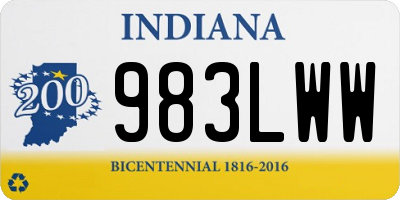 IN license plate 983LWW