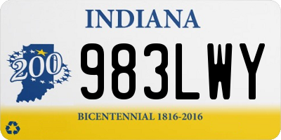 IN license plate 983LWY