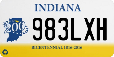 IN license plate 983LXH
