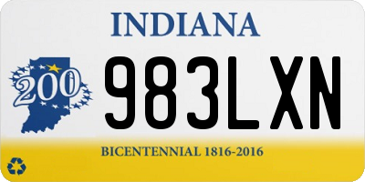 IN license plate 983LXN