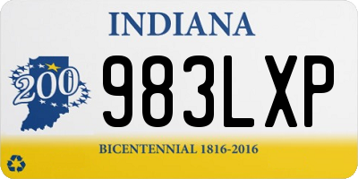 IN license plate 983LXP