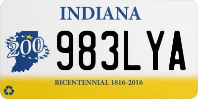 IN license plate 983LYA
