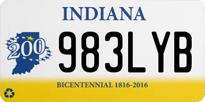 IN license plate 983LYB