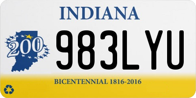 IN license plate 983LYU