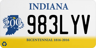 IN license plate 983LYV