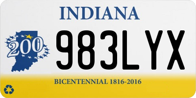 IN license plate 983LYX