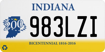 IN license plate 983LZI