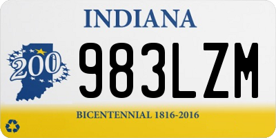 IN license plate 983LZM