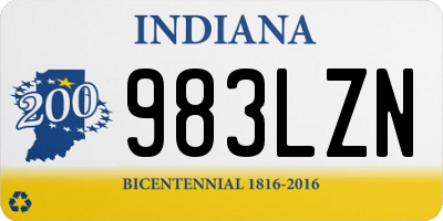 IN license plate 983LZN