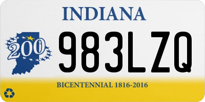 IN license plate 983LZQ