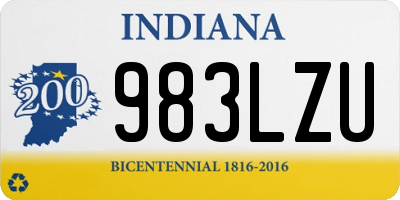 IN license plate 983LZU