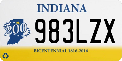 IN license plate 983LZX