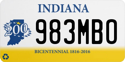 IN license plate 983MBO