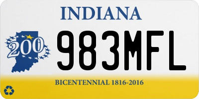 IN license plate 983MFL