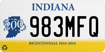IN license plate 983MFQ