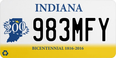 IN license plate 983MFY