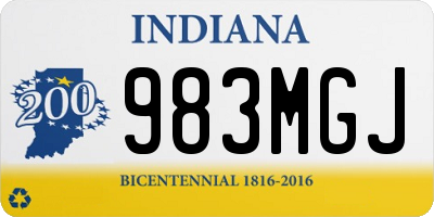 IN license plate 983MGJ