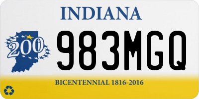 IN license plate 983MGQ