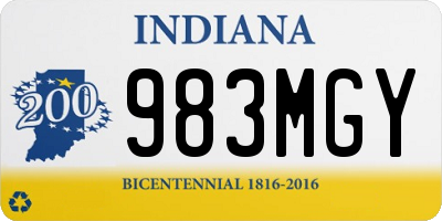 IN license plate 983MGY