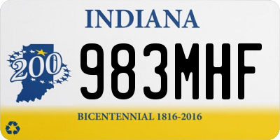 IN license plate 983MHF