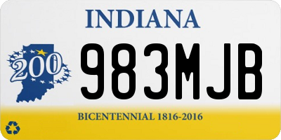 IN license plate 983MJB