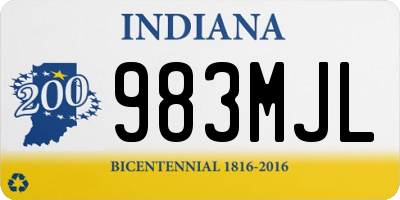 IN license plate 983MJL