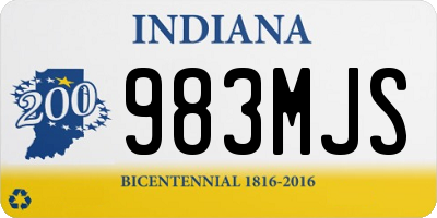 IN license plate 983MJS