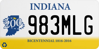 IN license plate 983MLG