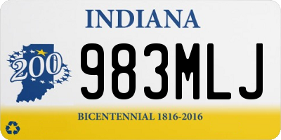 IN license plate 983MLJ