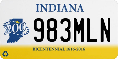 IN license plate 983MLN