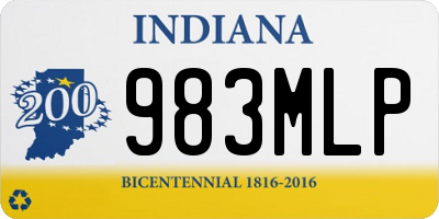 IN license plate 983MLP