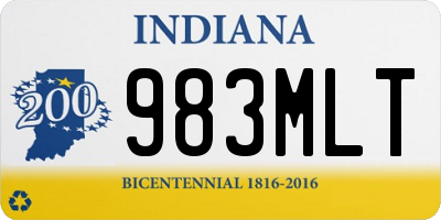 IN license plate 983MLT