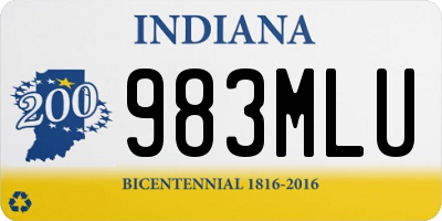 IN license plate 983MLU