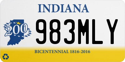 IN license plate 983MLY