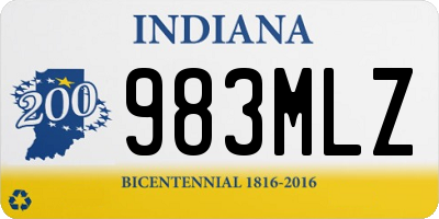 IN license plate 983MLZ