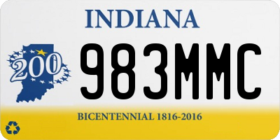 IN license plate 983MMC