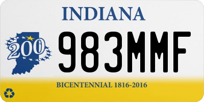 IN license plate 983MMF